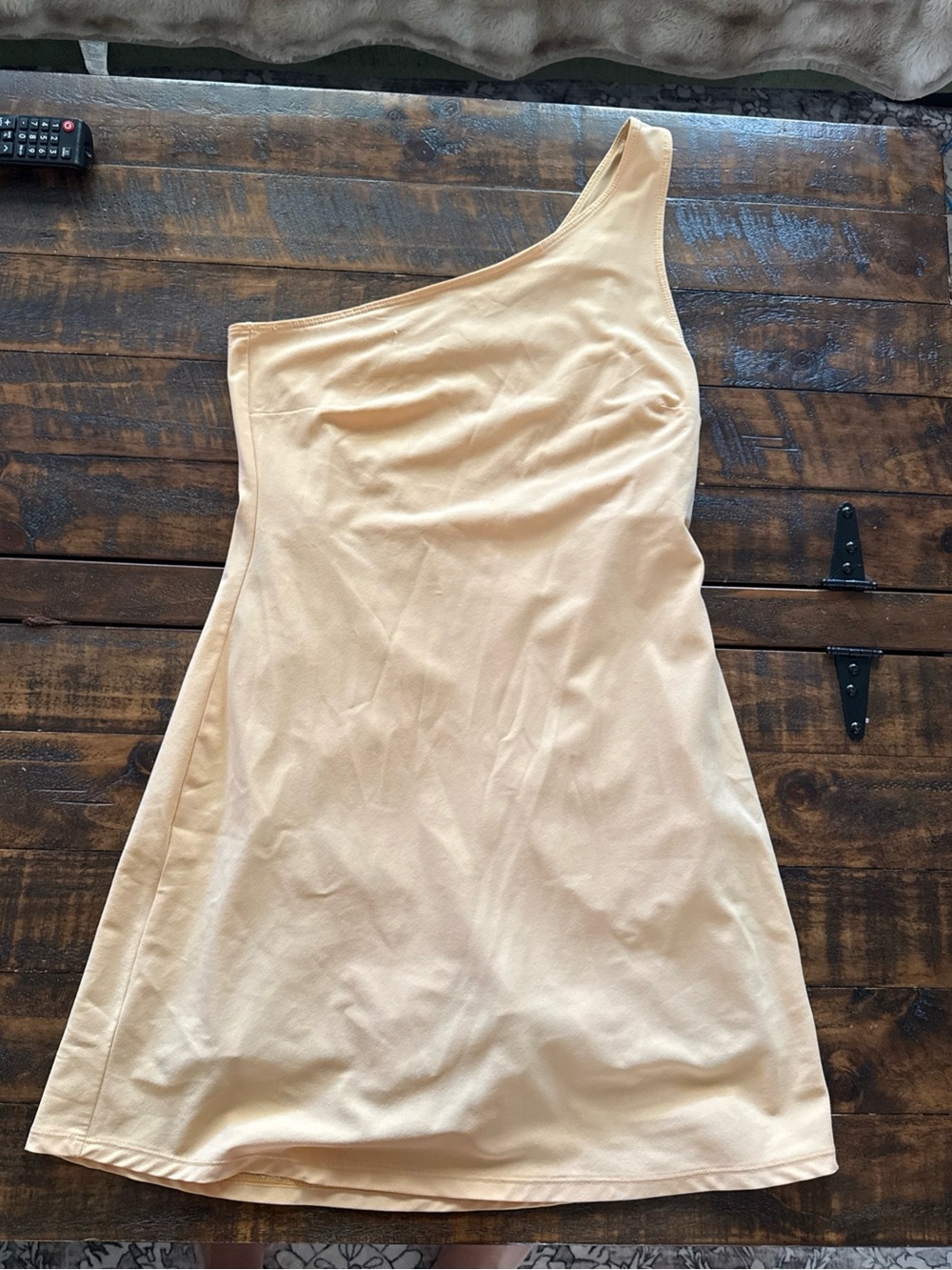 Abercrombie & Fitch size medium tall One-Shoulder jumper peachy orange